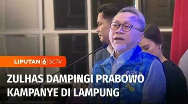 Ketua Umum PAN, Zulkifli Hasan mendampingi Capres nomor urut 2, Prabowo Subianto dalam gelaran kampanye akbar, sekaligus konsolidasi relawan di kampung halamannya Bandar Lampung.