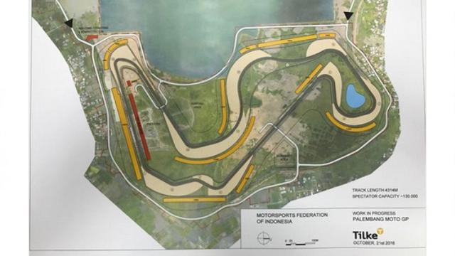 Rancangan Sirkuit Jakabaring, Sumatera Selatan