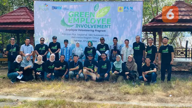 PLN Icon Plus Makassar Green Employee Involvement (Liputan6.com/Fauzan)
