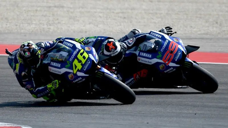 Vaentino Rossi dan Jorge Lorenzo