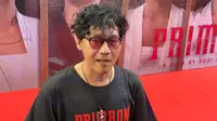 Nugie saat konferensi pers film Primbon di Kawasan Epicentrum, Jakarta Selatan, Senin (7/8/2023). (Dok. via M. Altaf Jauhar)
