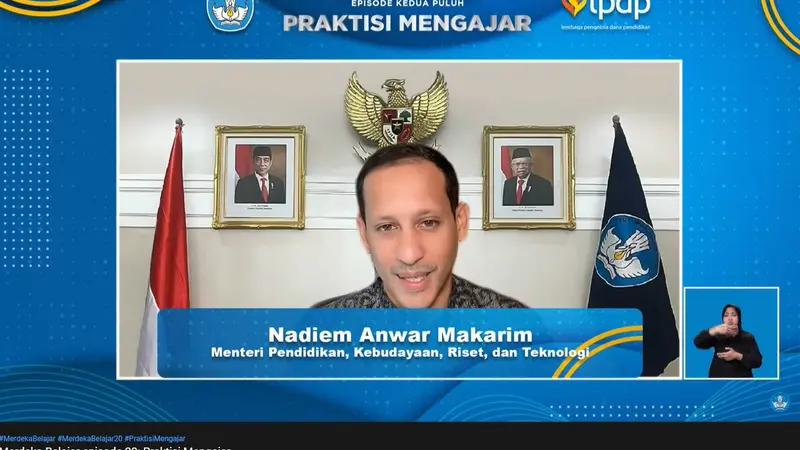 Mendikbudristek Nadiem Anwar Makarim