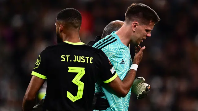 Foto: Momen Wojciech Szczesny Alami Palpitasi Jantung saat Juventus Menjamu Sporting Cp di Leg Pertama Perempat Final Liga Europa