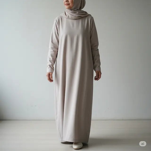 8 Outfit Gamis Ibu-Ibu untuk Jalan-Jalan yang Nyaman dan Stylish 2025