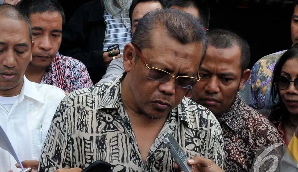 Menurut Egi seharusnya sebagai pemimpin, Jokowi mau melindungi anak buahnya. Ini sama saja menjadikan Udar sebagai tumbal, Jakarta, Jumat (19/9/2014) (Liputan6.com/Johan Tallo)