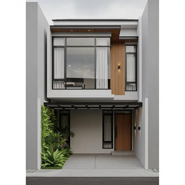 Urban Modern dengan Carport Terintegrasi