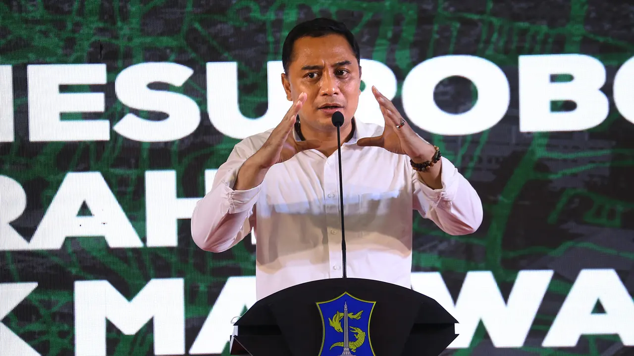 Wali Kota Surabay Eri Cahyadi. (Dian Kurniawan/Liputan6.com)