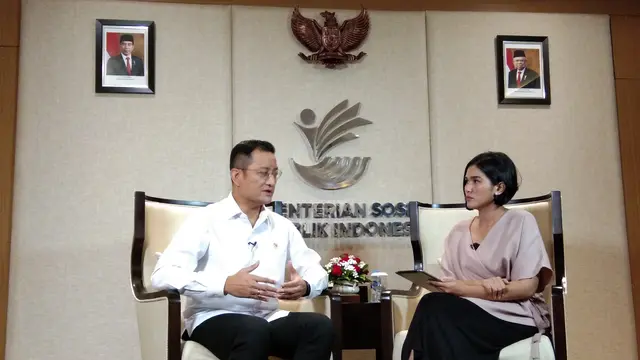 Menteri Sosial Juliari P. Batubara ditemui Liputan6.com pada Senin (2/12/2019) (Liputan6.com/Giovani Dio Prasasti)