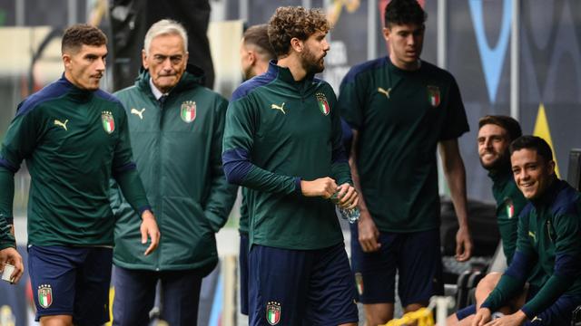 FOTO: Italia Siap Lawan Spanyol di Semifinal UEFA Nations League