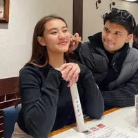 Potret pasangan Aaliyah Massaid dan Thariq Halilintar (Sumber: Instagram/aaliyah.massaid)