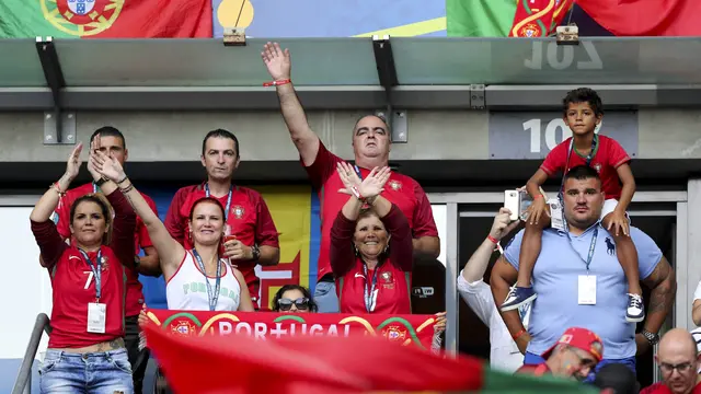 Pesta Pemain Portugal dan Keluarga di Piala Eropa 2016