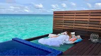 Hotel di Maladewa ini menawarkan fasilitas tidur di jaring atas laut (Dok.Instagram/@grandparkkodhipparu/https://www.instagram.com/p/BoJpz9OHedd/Komarudin)