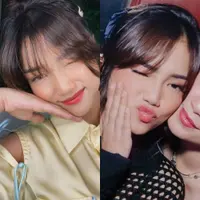 Lihat di sini deretan gaya cantik Fuji yang pamer pose imut.