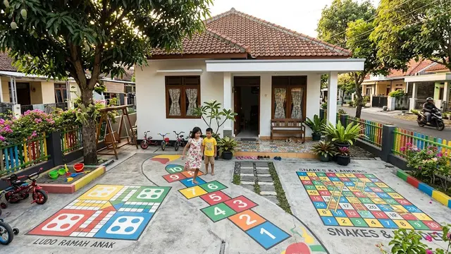 9 Ide Halaman Depan yang Ramah Anak-anak, Ciptakan Surga Bermain