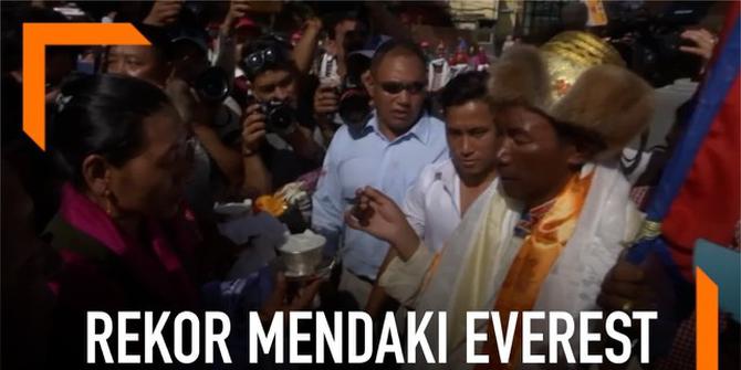 VIDEO: Warga Nepal Pecahkan Rekor 24 Kali Taklukan Everest