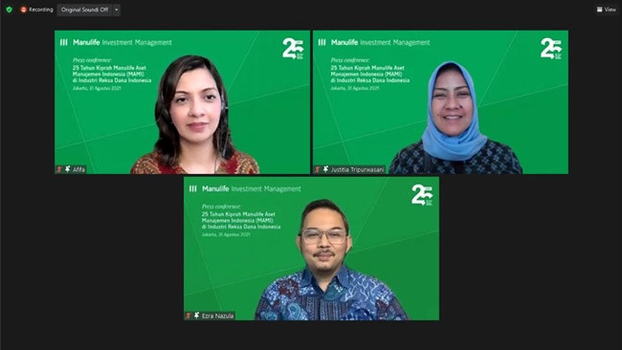 Konferensi pers Manulife Aset Manajemen Indonesia pada Selasa, (31/8/2021) (Dok: Manulife Aset Manajemen Indonesia