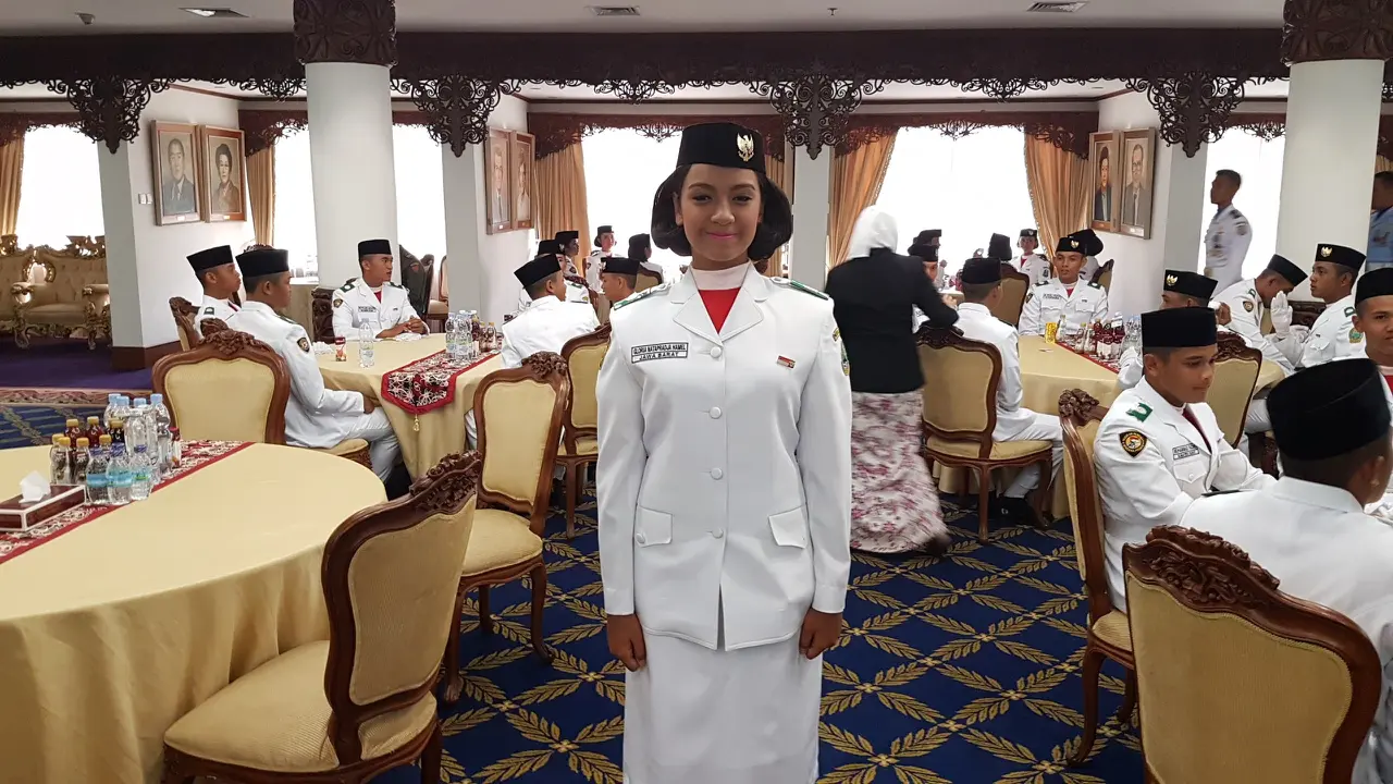 Gloria Natapradja Hamel Bersiap Ikut Paskibraka