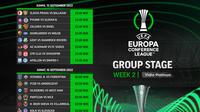 Jadwal dan Live Streaming UEFA Conference League 2022/2023 Matchday 2 di Vidio, 15-16 September 2022. (Sumber : dok. vidio.com)