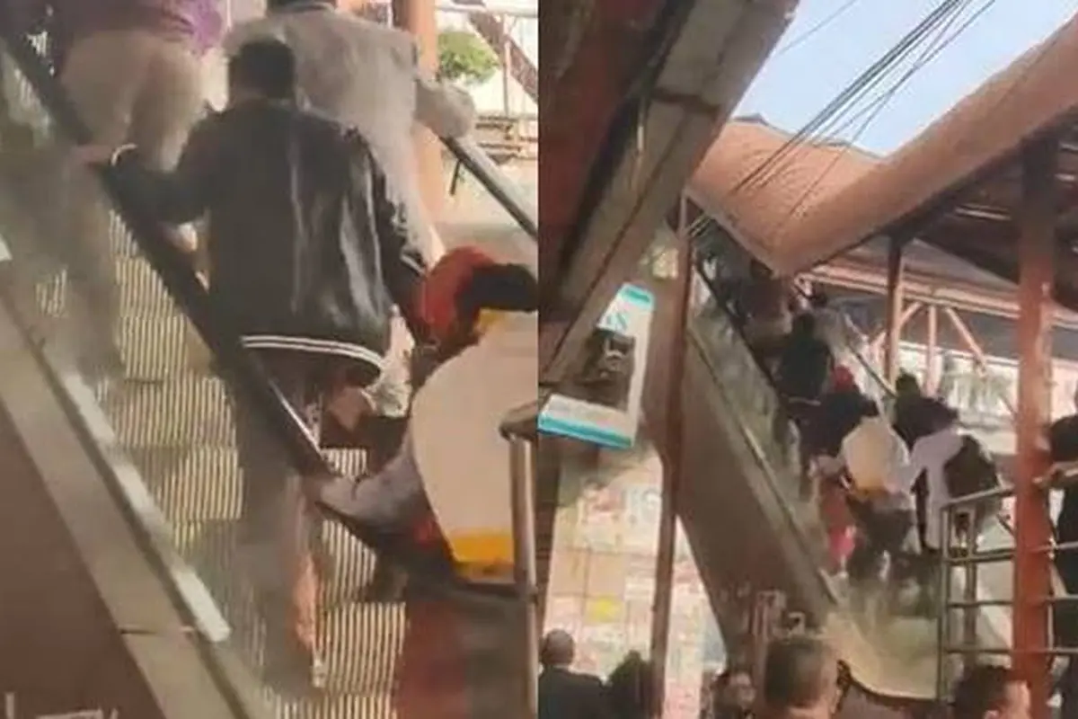 Viral, Aksi Kocak Lawan Arus saat Naik Eskalator Ini Bak OLahraga Bareng