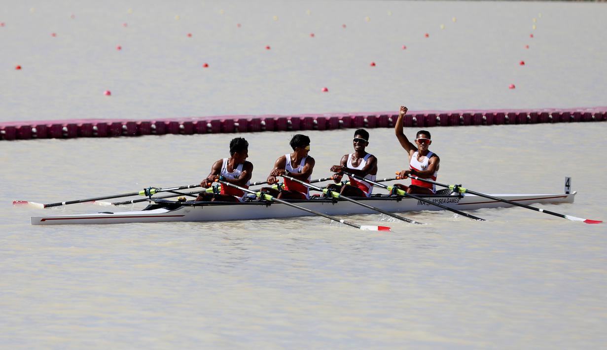 Kekompakan serta strategi balap yang matang menjadi kunci kemenangan dalam persaingan ketat melawan negara-negara kuat Asia Tenggara. (Foto: NOC Indonesia/Didik Setiawan)