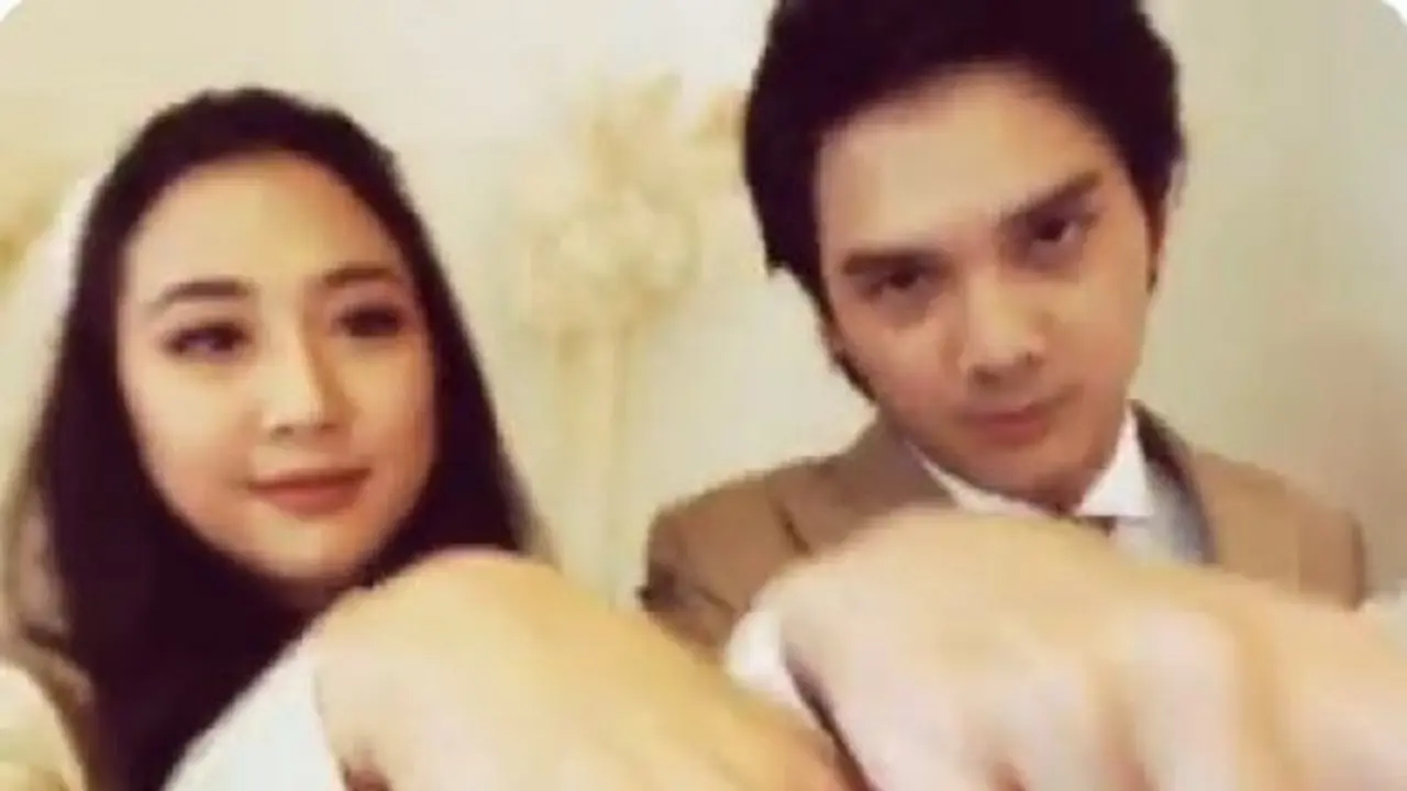 Sherina Munaf - Baskara Mahendra (Foto: Twitter/@sherinasinna)
