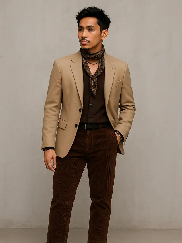 Inspirasi Padu Padan Celana Corduroy (Image by ChatGPT)