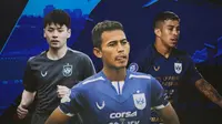 Liga 1 - Taisei Marukawa, Hari Nur Yulianto, Jonathan Cantillana (Bola.com/Adreanus Titus)