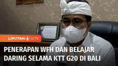 Pemerintah Kota Denpasar menerapkan 100 persen Work From Home untuk instansi pemerintahan, serta belajar daring untuk sekolah di Denpasar Selatan selama 6 hari. Pemberlakuan ini untuk memperlancar arus lalu lintas saat berlangsungnya KTT G20.