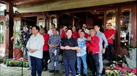 Ketua DPP PDIP Puan Maharani bertemu dengan Ketua Umum Partai Gerindra Prabowo Subianto di Hambalang, Bogor, Jawa Barat. (Merdeka.com)