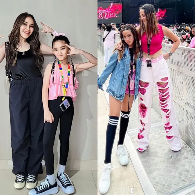 Adu gaya anak Ayu Ting Ting dan Nia Ramadhani