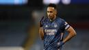 5. Pierre-Emerick Aubameyang - Pemain asal Gabon ini mengalami paceklik gol di awal musim kompetisi Liga Inggris. Dari tujuh penampilannya di musim ini bersama Arsenal, Aubameyang baru mencetak dua gol. (Martin Rickett/Pool via AP)