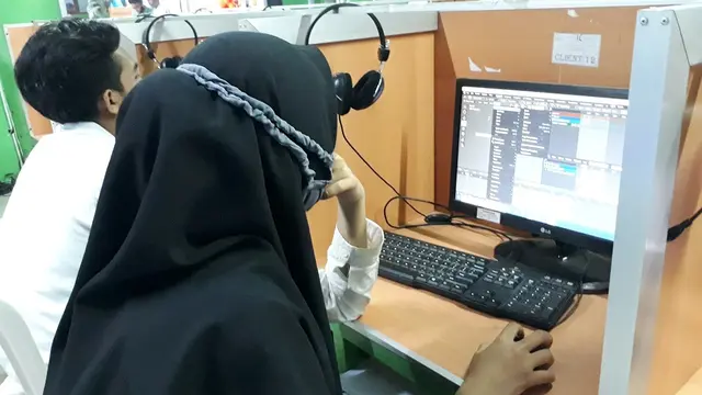 Kementerian Perindustrian menggelar Diklat Pembuatan Gerak Animasi 3D di SMK Komputama, Majenang, Cilacap, Jawa Tengah. (Foto: Liputan6.com/Muhamad Ridlo)