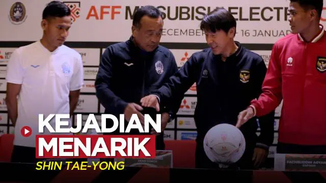 VIDEO Piala AFF 2022: Dua Kejadian Menarik Shin Tae-yong saat Konferensi Pers Jelang Timnas Indonesia Vs Kamboja
