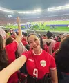 Yura Yunita nonton timnas di GBK