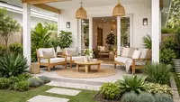7 Contoh Teras Rumah 6x9 dengan Taman Sederhana tapi Terlihat Mewah