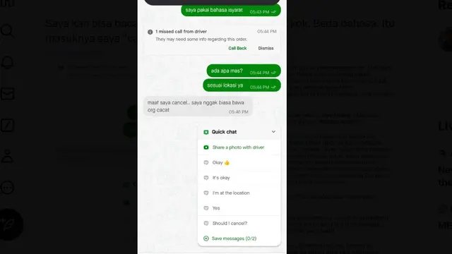 Driver ojol sebut cacat pada Surya Sahetapy.