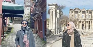 Zee Zee Shahab diketahui memulai liburan serunya di Turki sejak, Minggu (20/3/2022) lalu. (Instagram/zeezeeshahab).