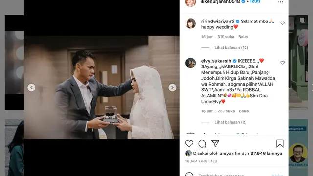 Ikke Nurjanah dan Karlie Fu. (Foto: Instagram @ikkenurjanah0518)