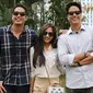 Jessica Mila berpose bersama Marcell dan Mischa Chandrawinata. (foto: Liputan6.com/Herman Zakharia)