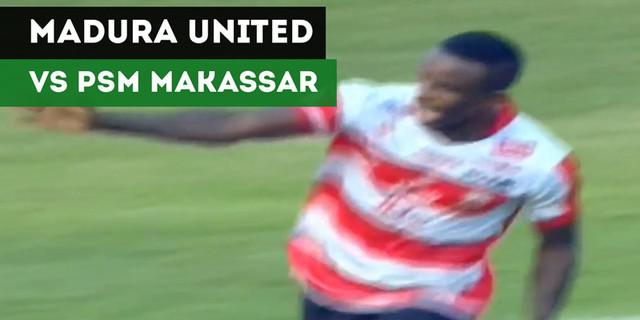 VIDEO: Highlights Liga 1 2017, Madura United Vs PSM Makassar 1-0