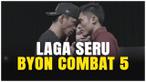 Byon Combat 5 kembali hadir dengan lebih spektakuler! Event pertarungan bergengsi ini akan menampilkan laga utama yang ditunggu-tunggu antara KKajhe vs Aziz Calim.