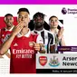 Link Live Streaming Liga Inggris 2022/23 Arsenal Vs Newcastle di Vidio Rabu 4 Januari 2023