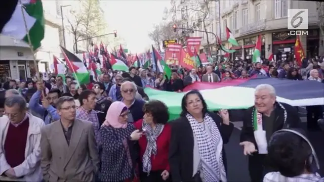 VIDEO: Ratusan Warga Argentina Demo Tolak Kunjungan PM Israel