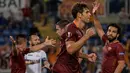 AS Roma menang telak 4-0 atas tamunya Astra Giurgiu dalam laga Grup E Piala Europa di Stadion Olimpico, Roma, Jumat (30/9/2016) dini hari WIB. (AFP/Andreas Solaro)
