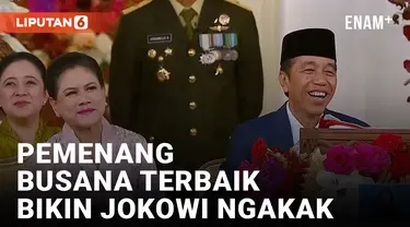 Presiden Jokowi Terbahak-bahak Lihat Pemenang Busana Terbaik Upacara HUT RI ke-78