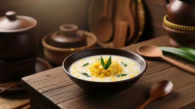 Resep Bubur Jagung Santan ala Kampung/AI Generated