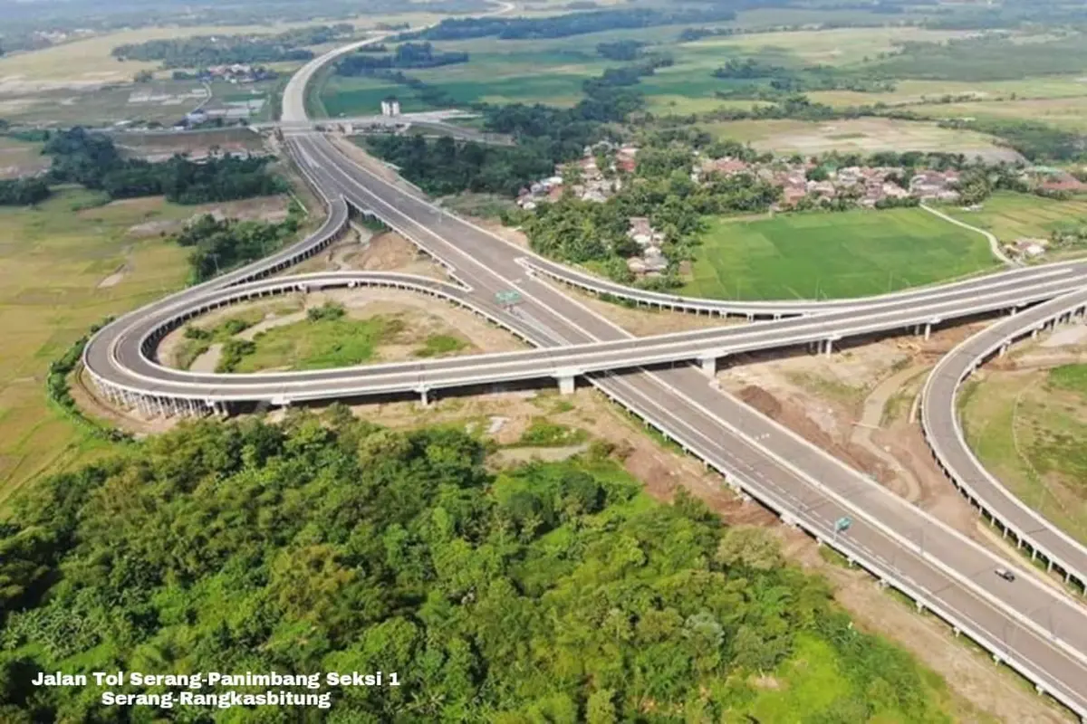 Tol Serang-Panimbang Seksi 1 sepanjang 26,5 km menghubungkan Serang-Rangkasbitung