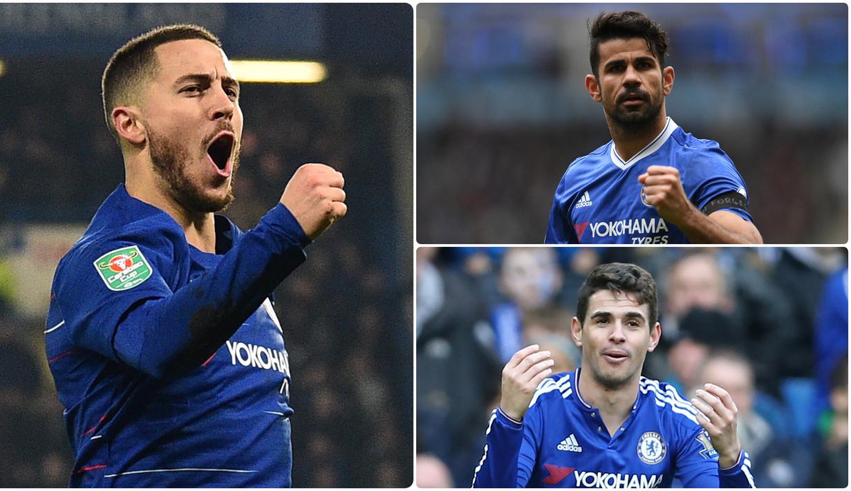 Chelsea menjadi salah satu klub yang banyak berbelanja pemain pada bursa transfer musim panas ini. Selain banyak membeli pemain, Chelsea juga pandai dalam menjual pemainnya. Berikut 5 penjualan termahal Chelsea. (kolase foto AFP)