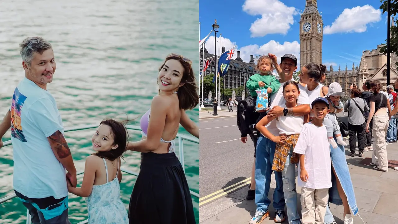 Selebriti liburan bersama anak