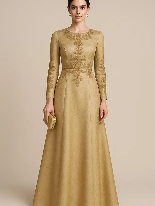 Model Long Dress Jacquard Terbaru 2025